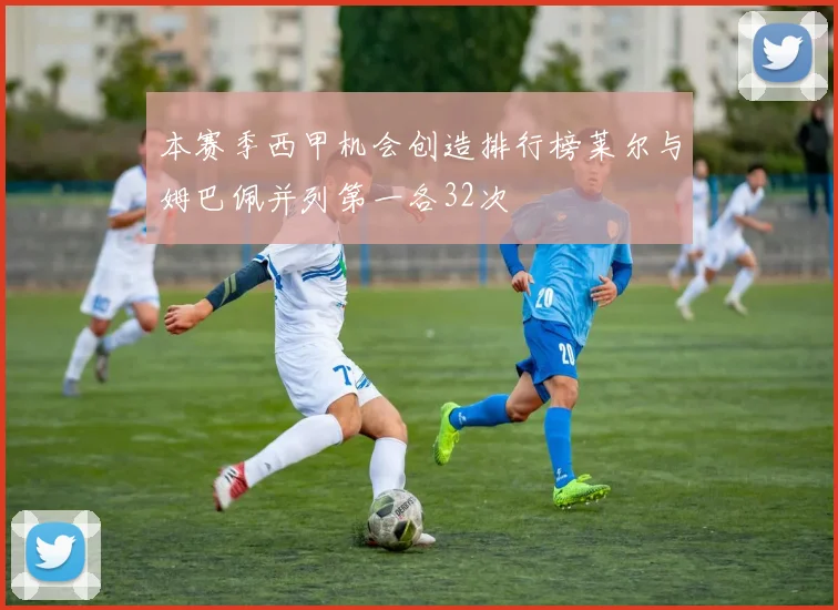 本赛季西甲机会创造排行榜莱尔与姆巴佩并列第一各32次